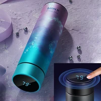 450ml smart temperature display stainless steel thermos vacuum flask mug coffee travel sport portable water bottle thermos cup
