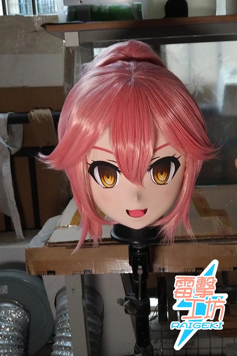 

(X-KM231) Качественная женская/Девушка ручной работы из смолы японский мультяшный персонаж Animego Косплей Маска кигуруми трансвестит