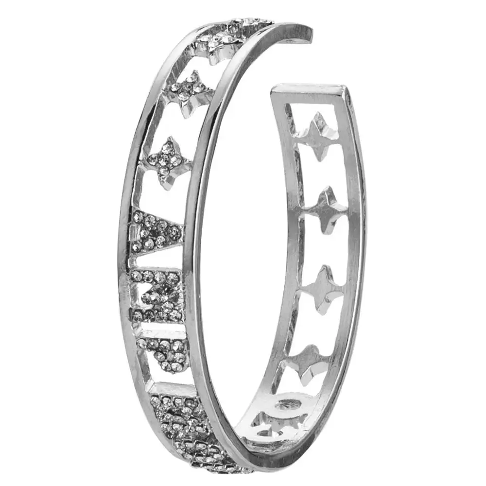 Браслет ZC личность с украшением в виде кристаллов на заказ браслет слово алфавит