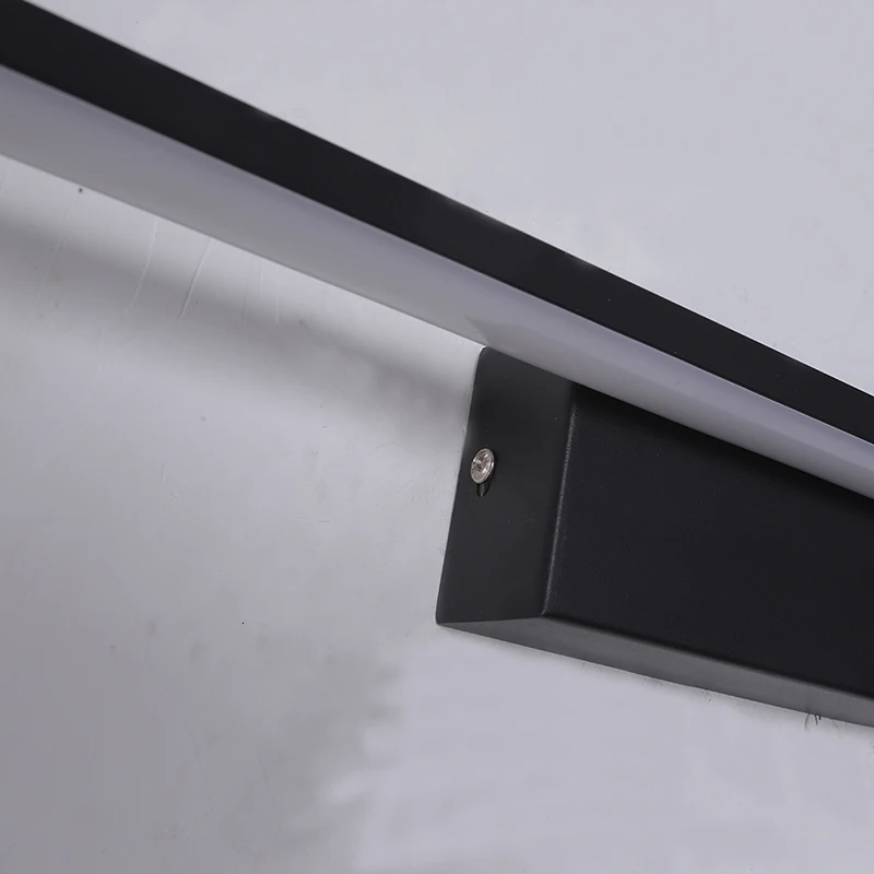 Матовый черный/белый современный светодиодный зеркальный светильник s