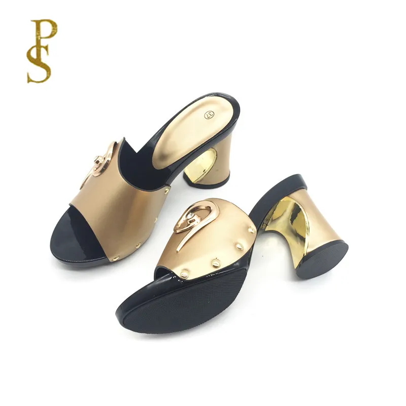 Женские босоножки на высоком каблуке разноцветные с блестками открытым носком |