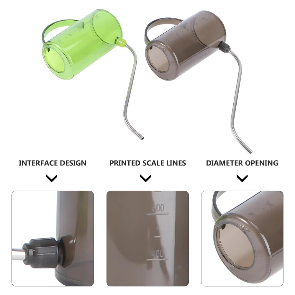 

2Pcs Large Capacity Watering Pot Plant Watering Can Gardening Tool Green Grey