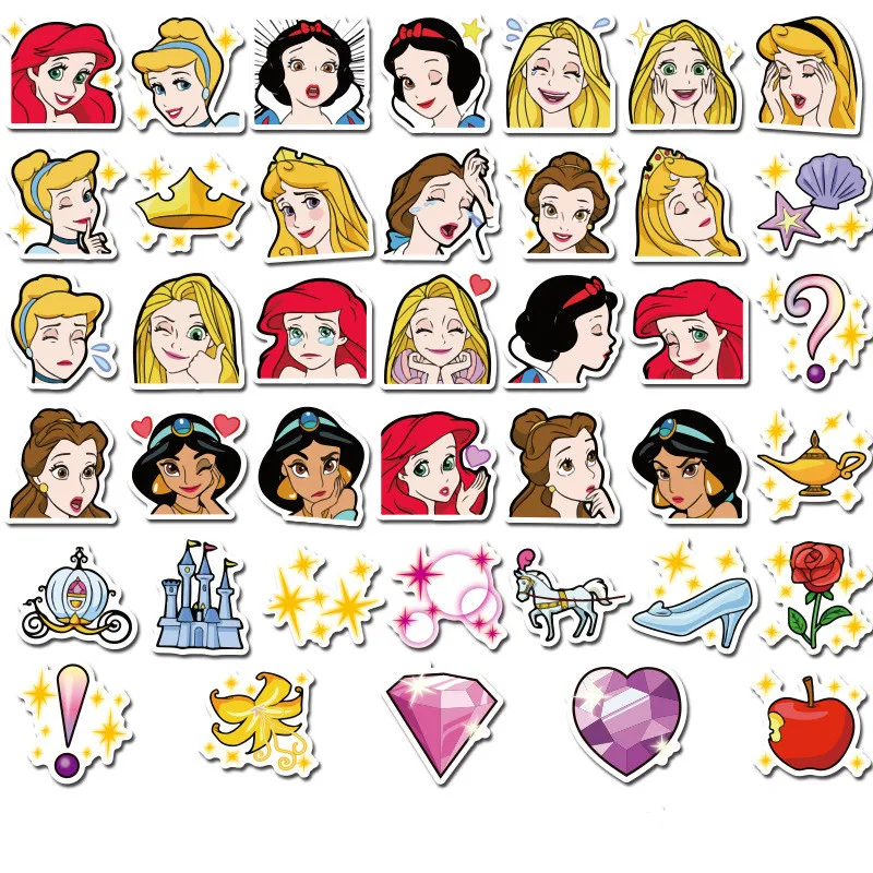 40 диснеевской принцессы вождения наклейки ребенок Канцтовары Мультяшные