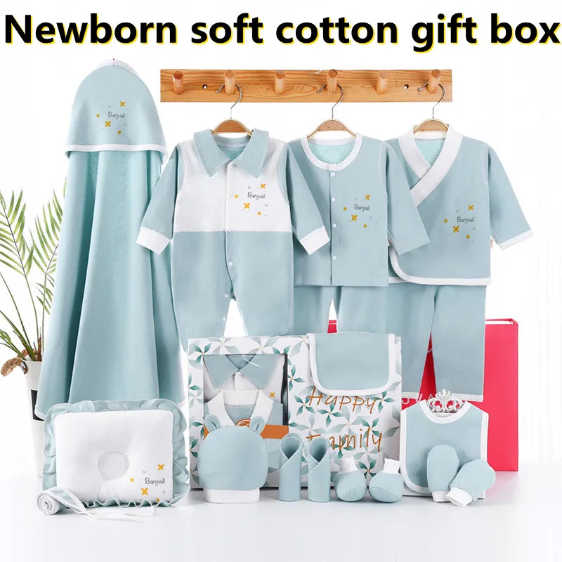 

Newborn Four Seasons New Baby Pure Cotton Breathable Cute Cartoon Printing Casual Suit Kids Soft Clothes Without Box XB133