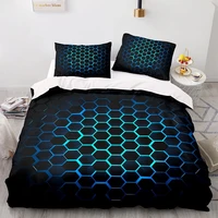 bedding setus size 228x228 duvet cover set with pillowcase3d printed hexagon photo 240%c3%97220 quilt cover eu size blanket cover