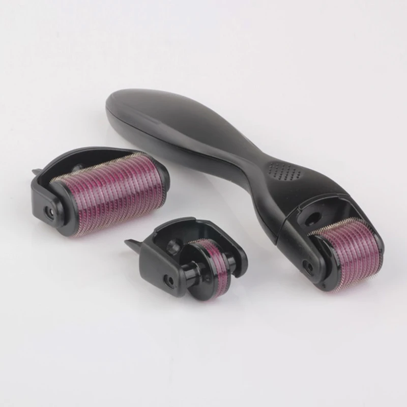 DRS 3 в 1 Derma Roller 180/600/1200 иглы набор Dermaroller для ухода за кожей массажер тела и лечения