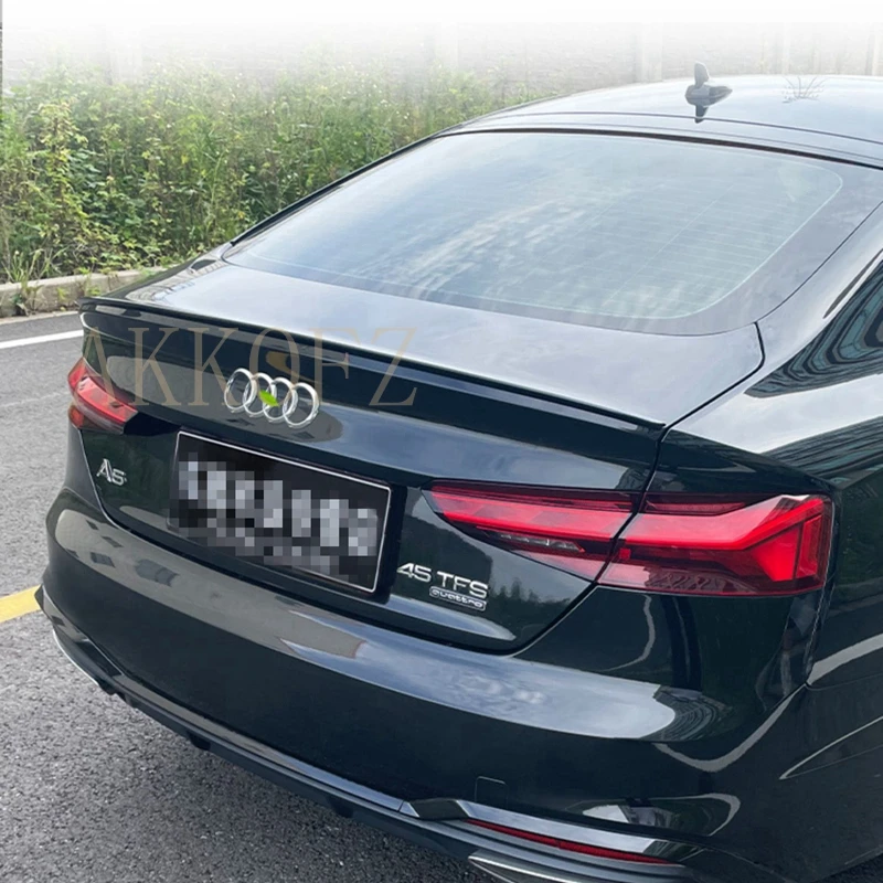 Спойлер из углеродного волокна MS style губа заднего бампера 2017-2021 для Audi A5 4-дверный