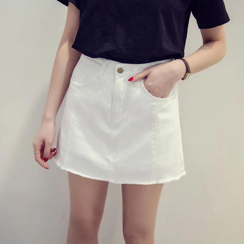 Женские джинсовые шорты с кисточками размера плюс высокой талией тонкие