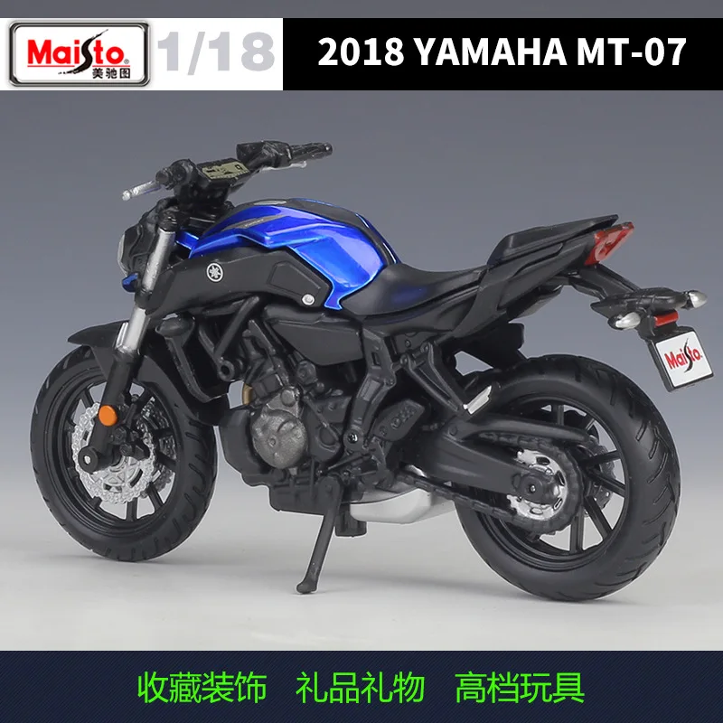 1:18 Maisto 2018 YAMAHA MT-07 литье под давлением мотоцикла |