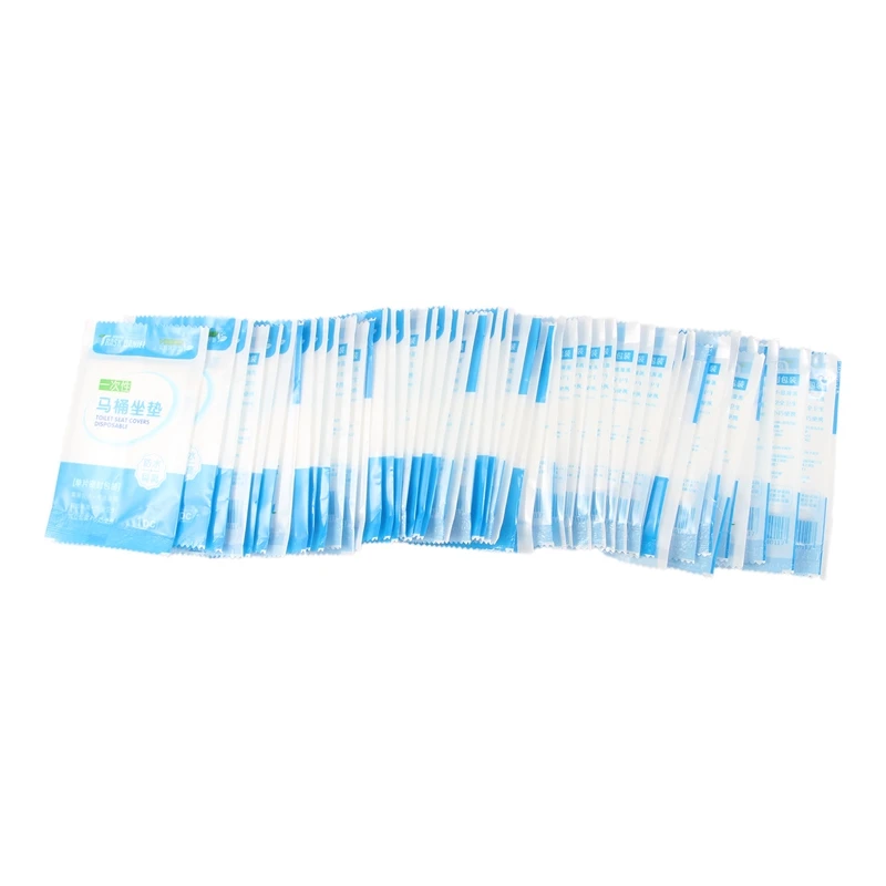 

50pcs Disposable Travel Safety PE Plastic Toilet Seat Cover Mat Cushion Maternity Waterproof Antibacterial Potty Pad