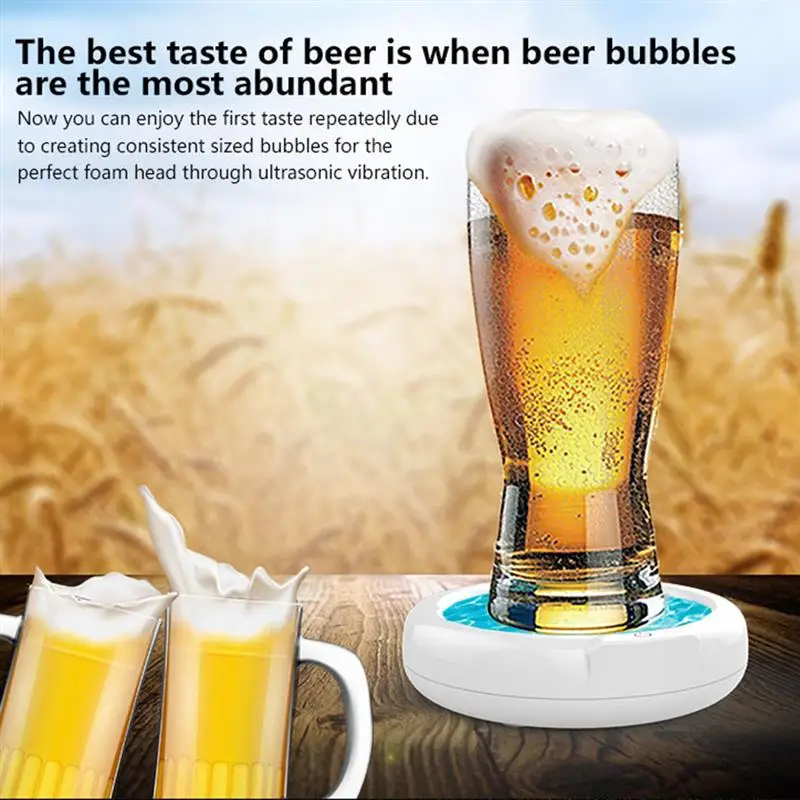 Burbujeador de cerveza port&aacute;til, m&aacute;quina de espuma supers&oacute;nica, fabricante de espuma de cerveza ultras&oacute;nico para el hogar, suministros de cerveza para el hogar-1