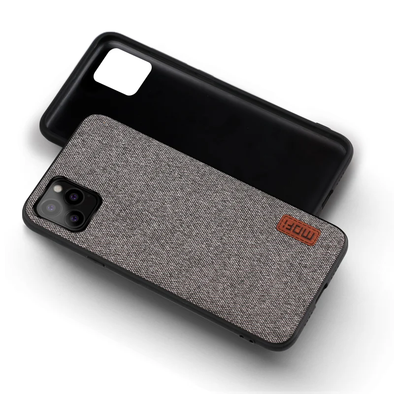 Чехол для iPhone 11 Pro Max, чехол для телефона iPhone 11, Max Cloth, темно-синий, для iPhone 11 Pro max 5,8 6,1 6,5, чехол - Цвет: Gray