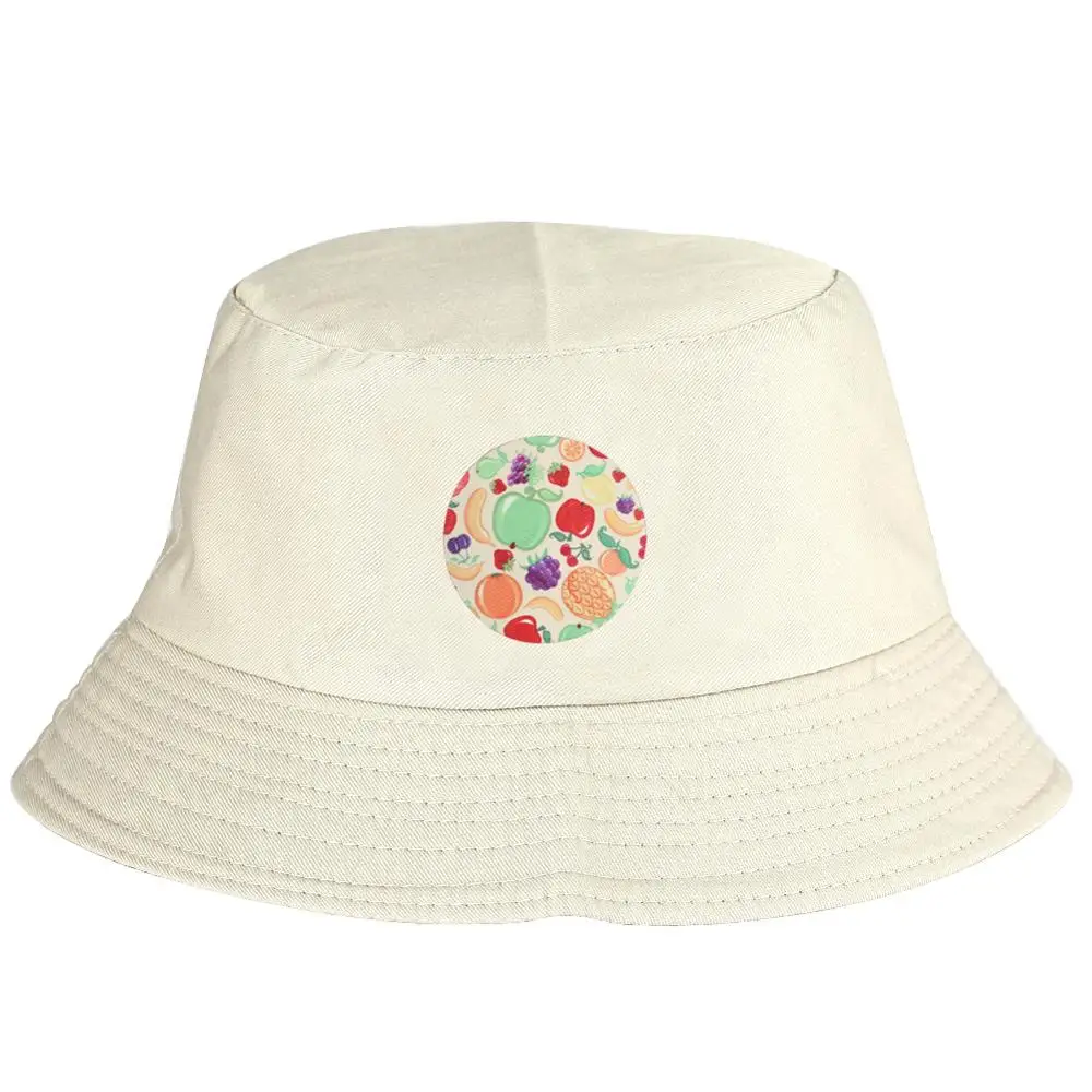 Летняя большая Кепка ведро для рыбалки женская панама кепка с фруктовым принтом