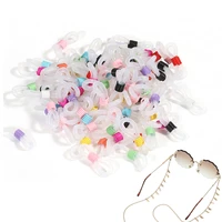50pcs adjustable anti slip eyeglass chain ends retainer rubber glasses ring strap spectacle end connector sunglasses accessories