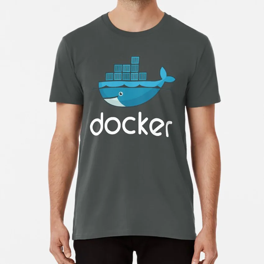 Docker логотип Футболка docker с открытым исходным кодом linux os windows javascript red hat