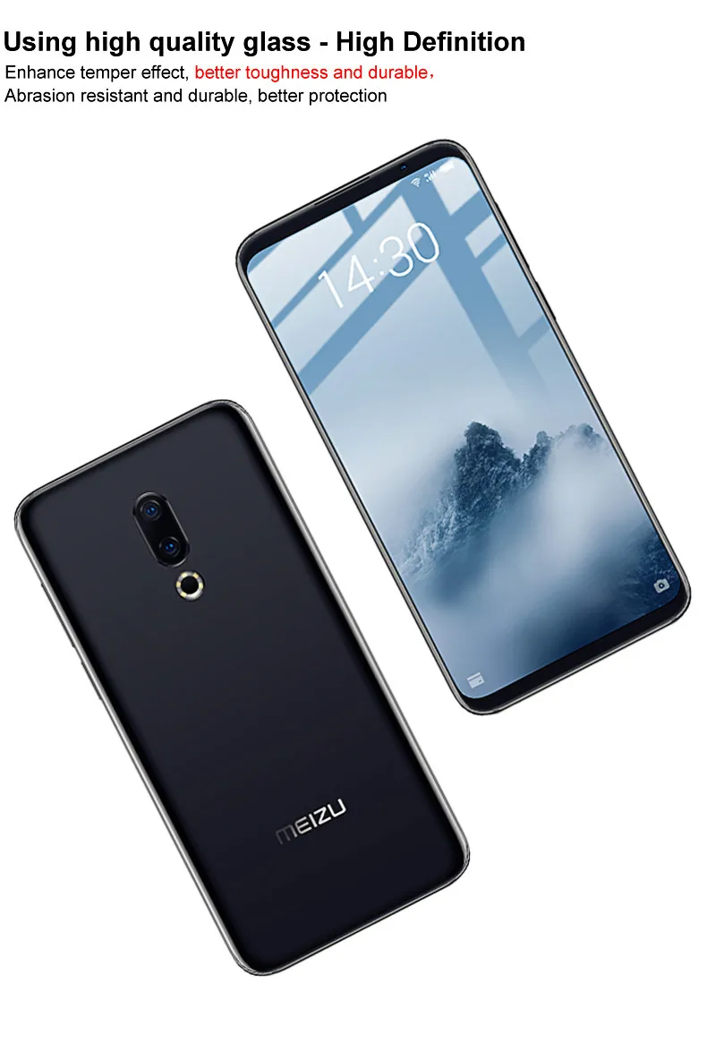 Закаленное стекло для Meizu 16th защита экрана с полным покрытием клея 16th|Защитные