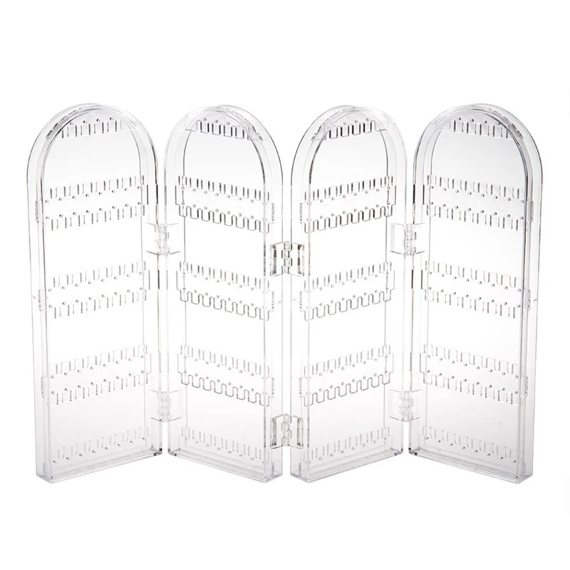 

Acrylic Clear Jewelry Earrings Ear Stud 240 Hole Showcase Display Holder Stand