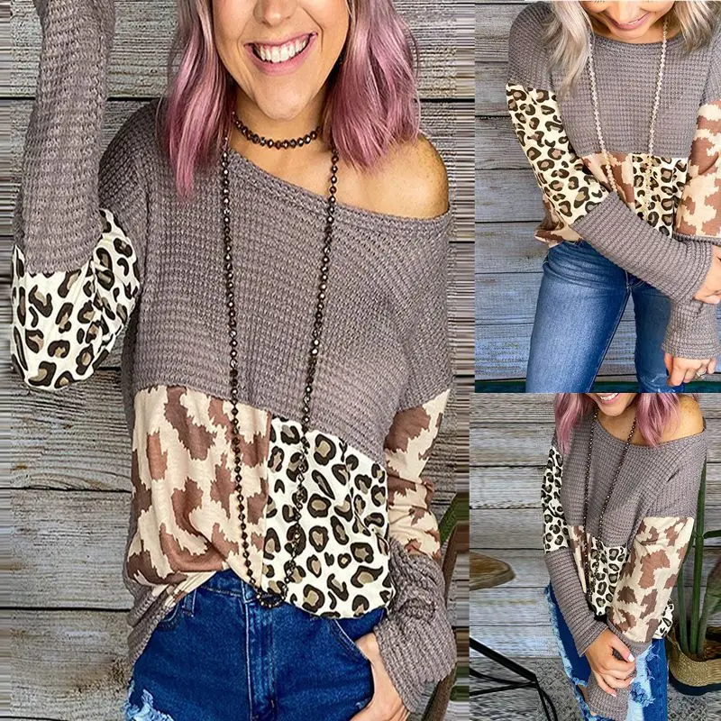 

Новинка 2021, футболка для девочек, Повседневная Длинная футболка контрастных цветов с круглым вырезом и длинными рукавами, оптовая продажа