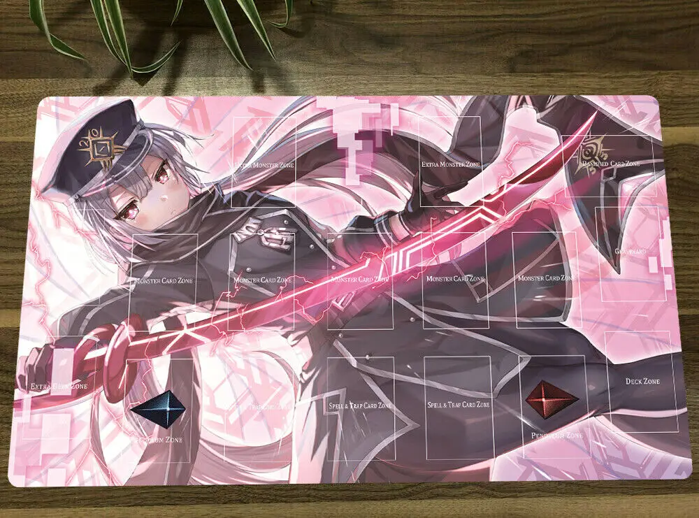 

NEW YuGiOh Playmat Sky Striker ace - Roze TCG CCG Yugioh Card Game Play Mat Mouse pad With Zones + Free Bag Gift