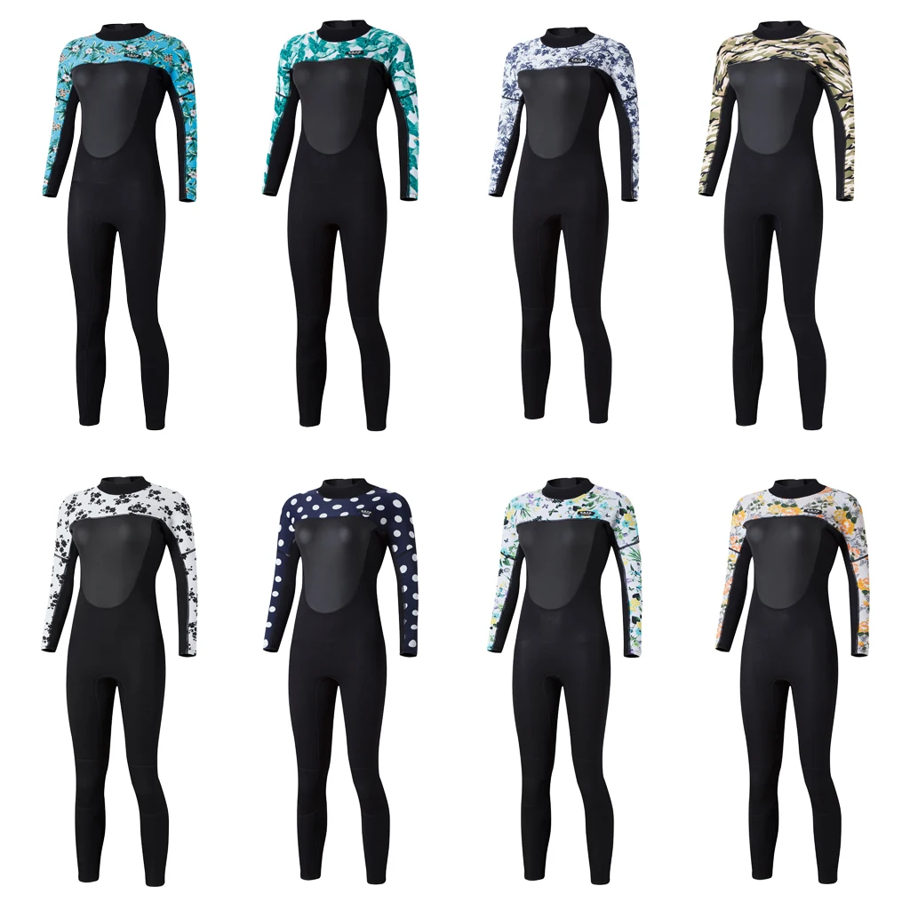 

Super Flexible 3mm Neoprene Wetsuit with Stretch for Snorkeling, Scuba Diving Surfing Womens Sizes Wetsuits