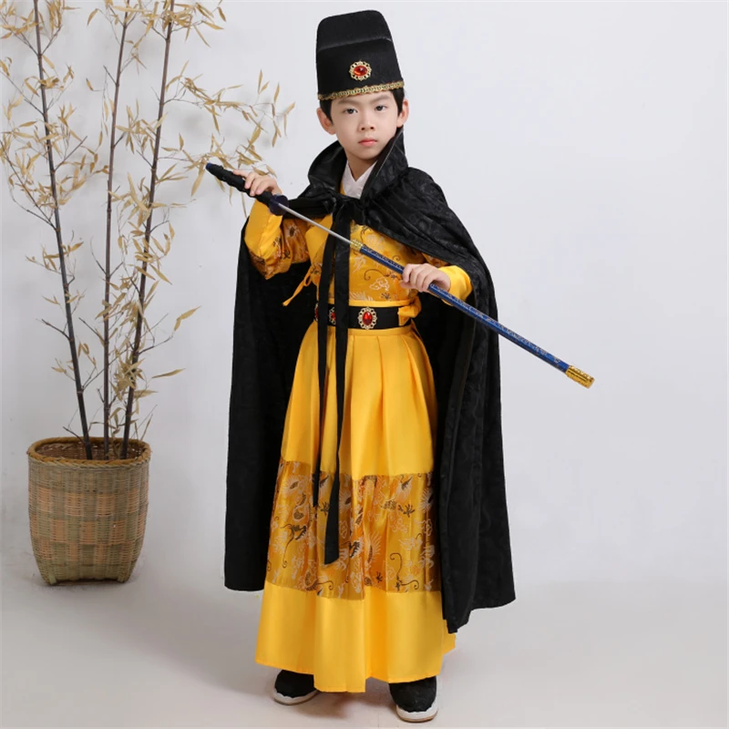 Сценический халат Китайская традиционная Новогодняя одежда Детский костюм Тан