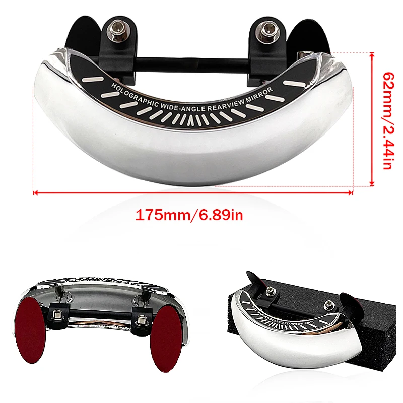 Мотоциклетное зеркало заднего вида с широким углом обзора 180 + градусов для SUZUKI