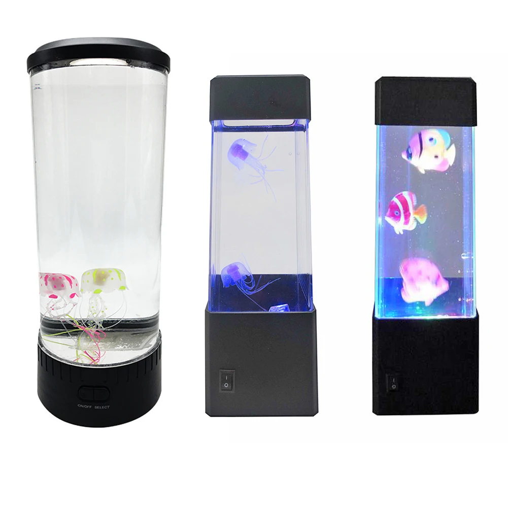 

Светодиодный лампа для аквариума, меняющая цвет, с USB/аккумулятором