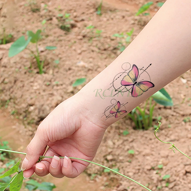 Водонепроницаемые временные тату-наклейки тату на молнии флэш-тату маленькие