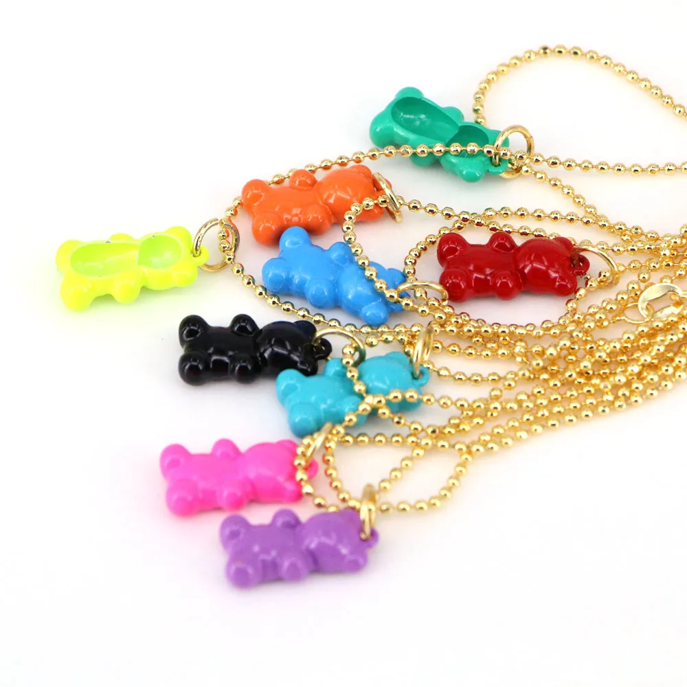 5 шт. яркие женские неоновые эмалевые подвески в виде животных