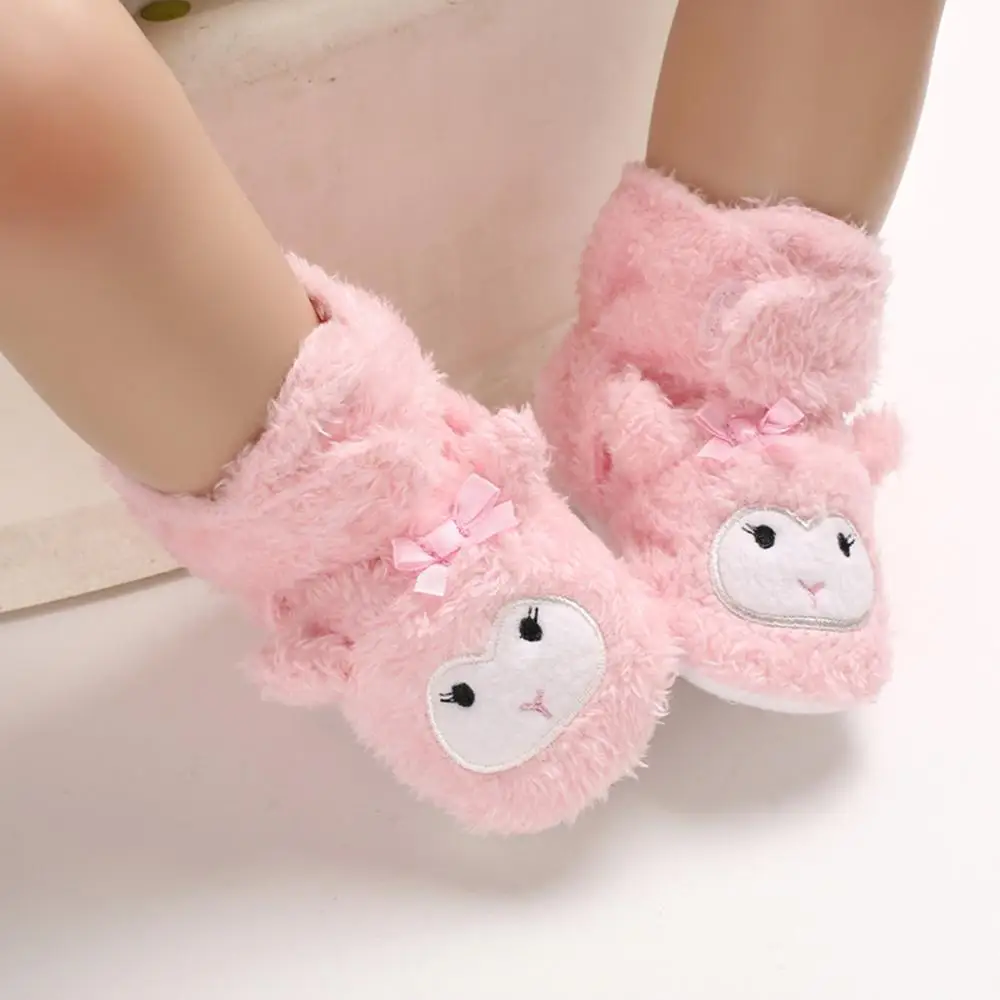 Pink Новинка года; зимняя детская обувь с мягкой подошвой; модная повседневная спортивная обувь для малышей; хлопковая обувь С Рисунком Слона; резиновая подошва для детей; A2 - Цвет: Pink
