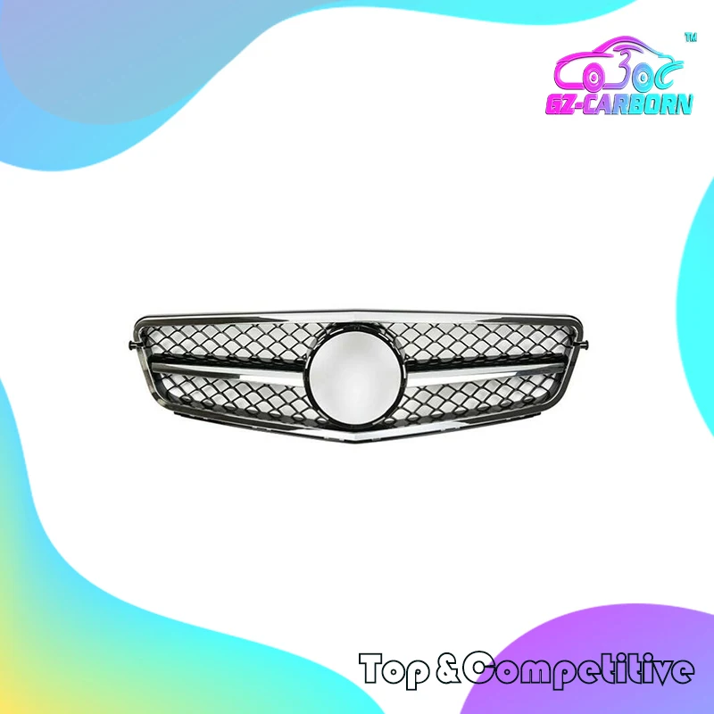 

06 07 08 09 10 11 12 13 For Mercedes Benz C-Class W204 C180 C200 C300 C350 SL Style ABS With Star Emblem Racing Front Grille