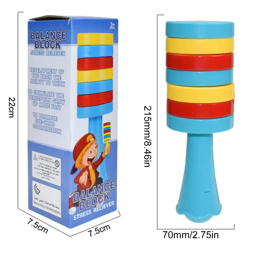

Novelty Decompression Stick Toys Balance Toys Educational Toys Rotating Building Blocks Games Tumbler Children's Toys