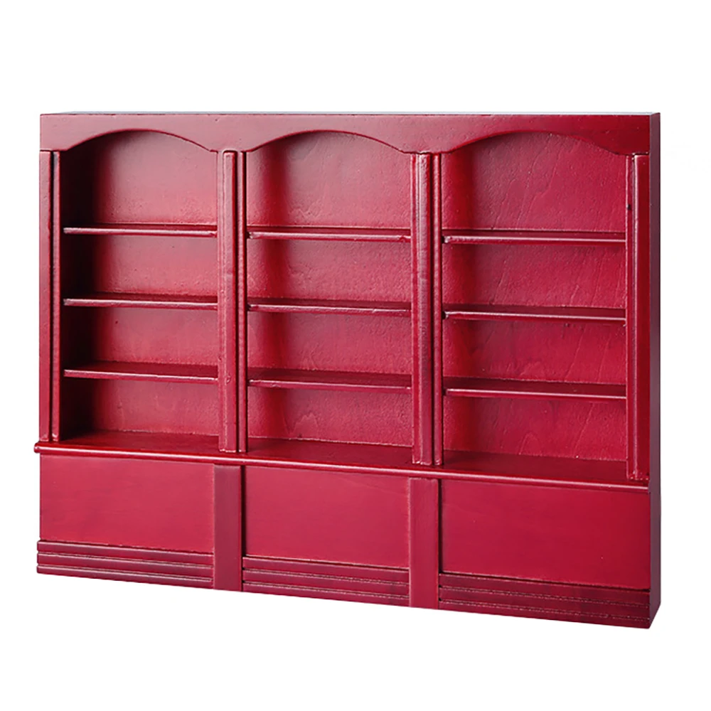 

Миниатюрные аксессуары для кукольного домика, Деревянный Мини-шкафчик, книжный шкаф, модель мебели, украшение для кукольного дома ob11, 1/12