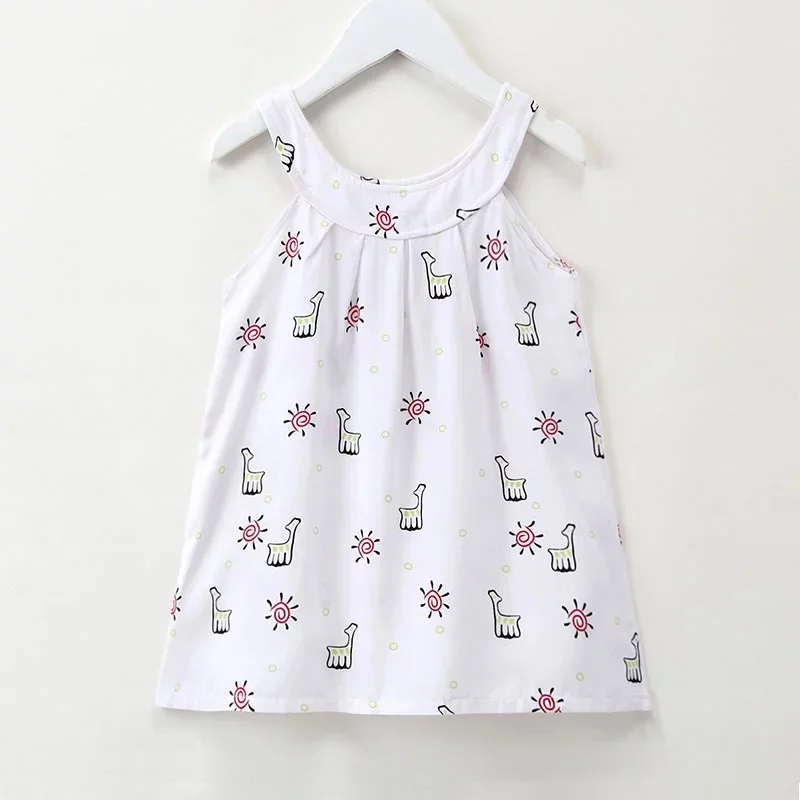 Dress for Girl 2021 Summer Children Clothing Cotton Watermelon Printed Princess Floral Vest Dresses Girls | Детская одежда и обувь