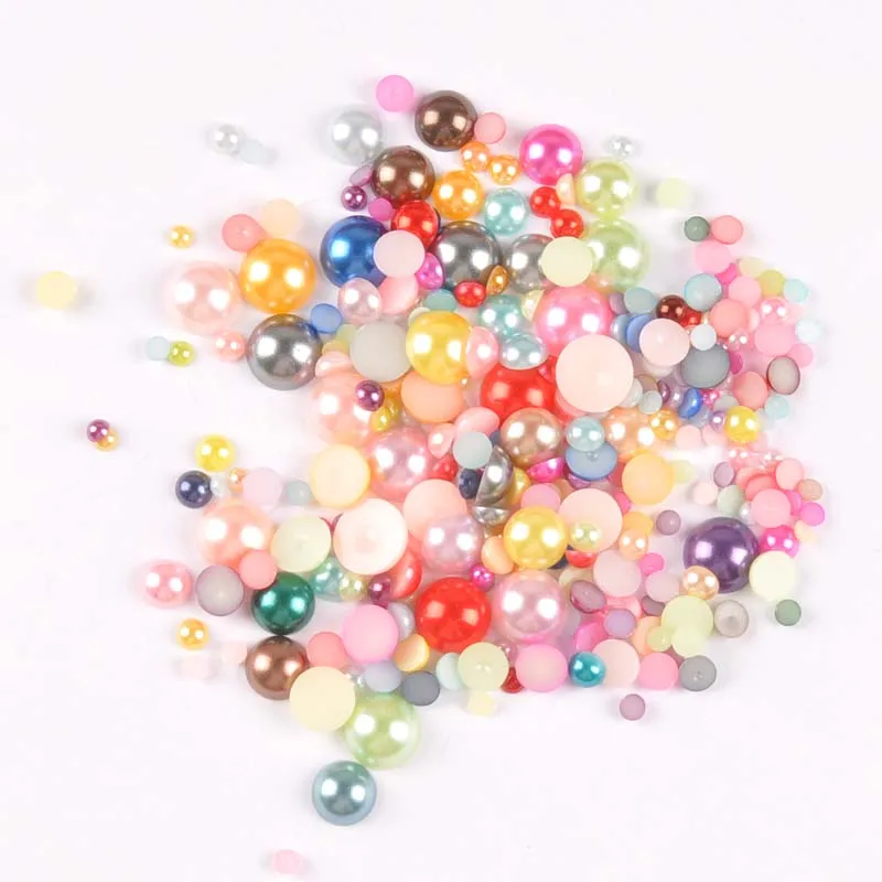 Полукруглые бусины из АБС пластика с имитацией жемчуга 3 12 мм|Бусины| |