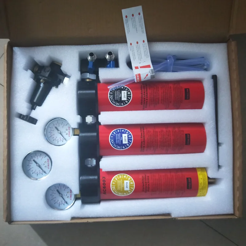 

Genuine economical professional three-section oil-water separator baking room spray paint air filter water filter