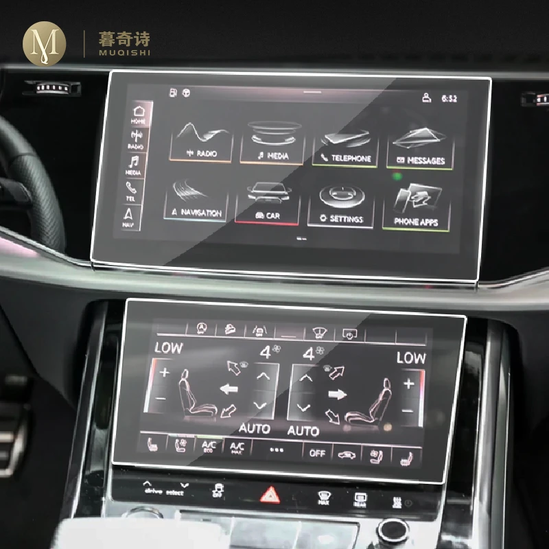 Для Audi Q7 Q8 2020 2021 автомобиля GPS навигации пленка ЖК дисплей экран защитная из