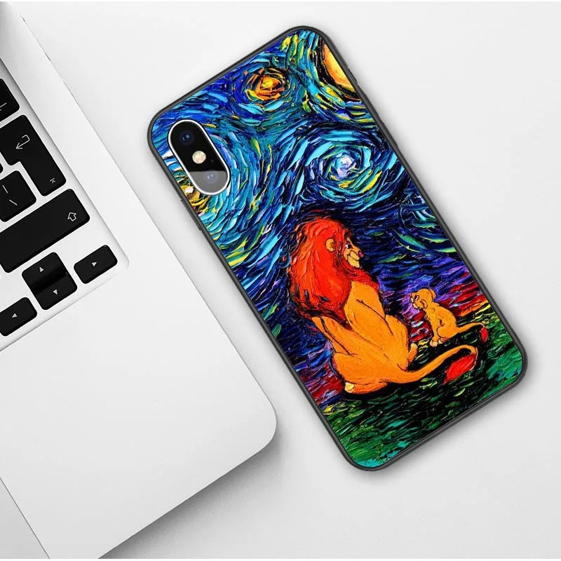 TPU Король Лев Simba nala силиконовый чехол для телефона чехол для iPhone 7 8 6s Plus X XS MAX 5S SE XR 11 Pro Max мягкий чехол - Цвет: TPU