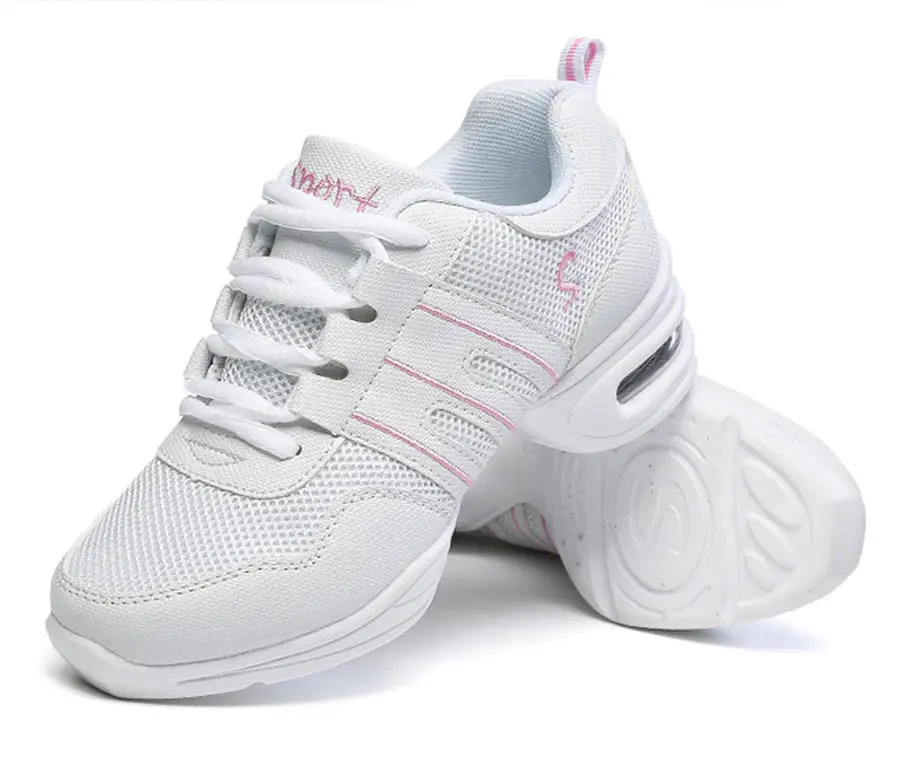 Women's Soft Bottom Jazz Hip Hop Dance Sneakers Lightweight Breathable Woman Dancing Shoes Ladies Modern Sports Dance Shoes