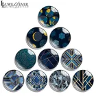 Браслет-амулет на защелке, 101216202530 мм, 627 геометрические фигуры, Круглый, бижутерия со стеклянными кабошонами