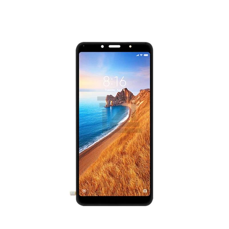 Для Xiaomi redmi 7A ЖК-дисплей кодирующий преобразователь сенсорного экрана в сборе с рамкой для redmi 7a дисплей Замена Ремонт Запчасти
