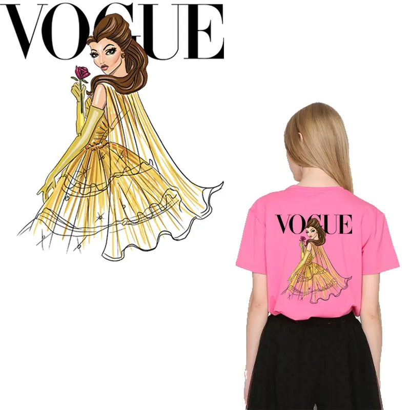 Термонаклейки с надписью VOGUE термонаклейки для одежды девочек термоклейкие