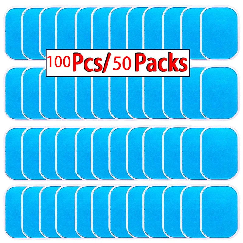 

10/30/50/80/100 Pcs Gel Pads For EMS Abdominal Trainer Muscle Stimulator Exerciser Slimming Machine Accessories
