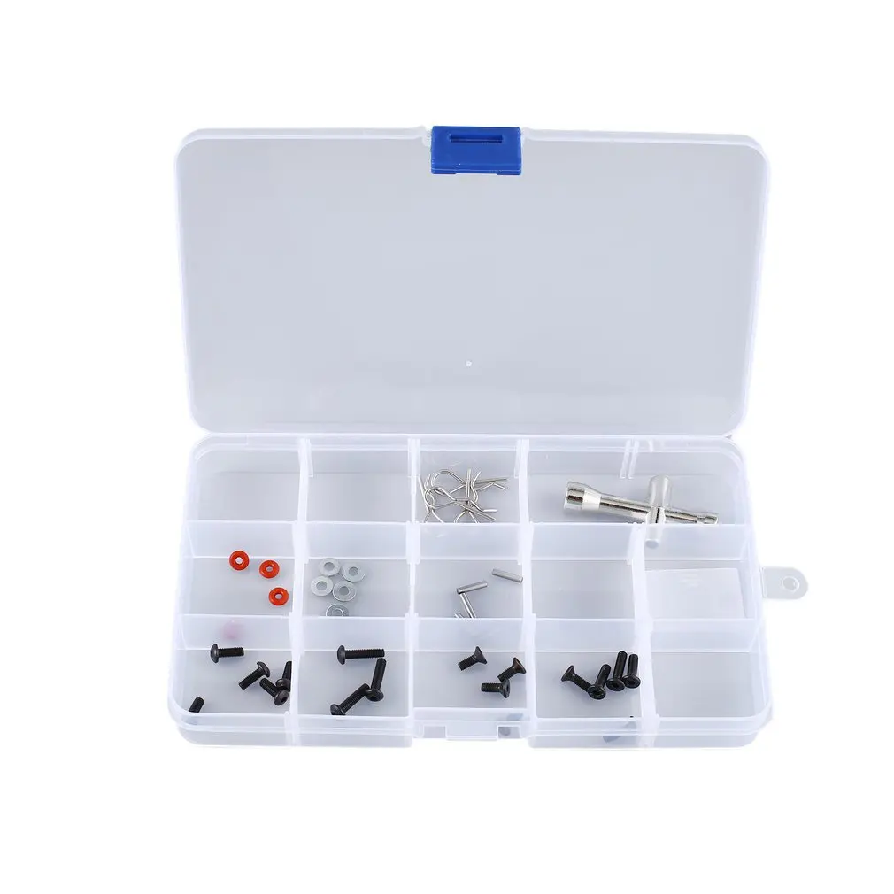 

10/15/24 Slots Cells Portable Jewelry Tool Storage Box Container Ring Electronic Parts Screw Beads Organizer Plastic Storage Box