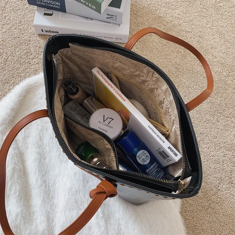 

Solid Color PU Leather Shoulder Bags for Women 2021 Chain Design Large Capacity Tote Bag Luxury Hand Bag Female Top-Handle Bag