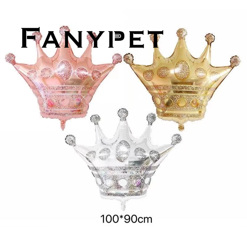 

50 шт большие шары из фольги с короной из розового цвета: золотистый, серебристый гелиевые шары для свадьбы и дня рождения вечерние украшения для взрослых душ Globos детские игрушки