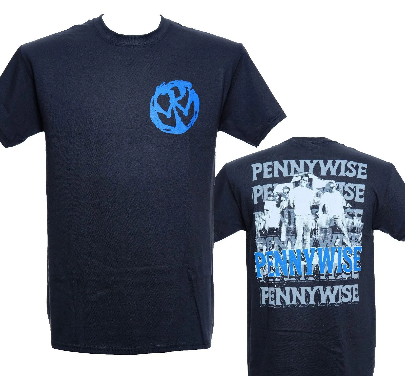 Pennywise с фото группы Официальная футболка металлическая Новая S M L Xl Футболка