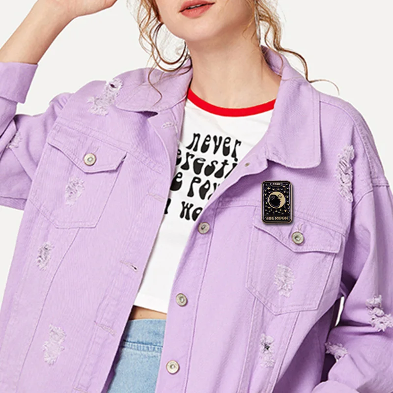 Значок лунный Таро значок любовь здоровье и деньги значение брошь Мистик