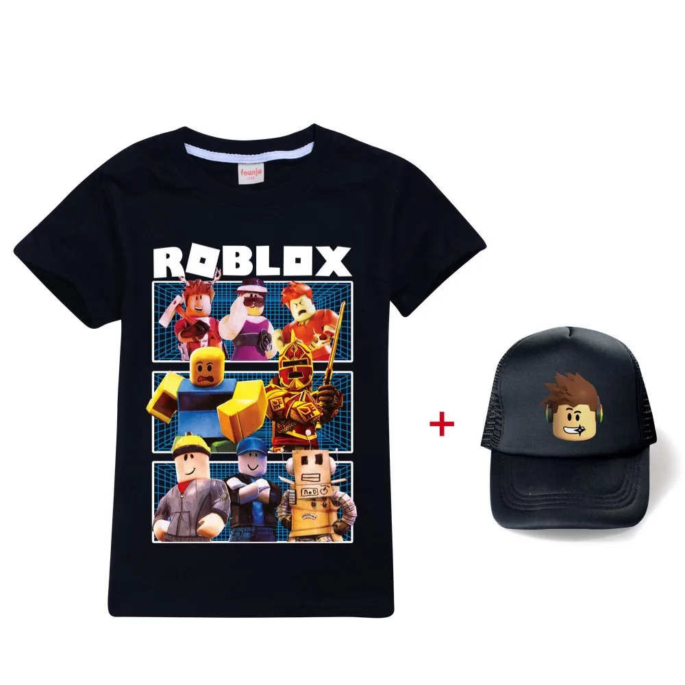 

Лидер продаж 2021, футболка Robloxing для мальчиков, футболка для девочек, милые летние хлопковые детские топы, Мультяшные Графические футболки, З...