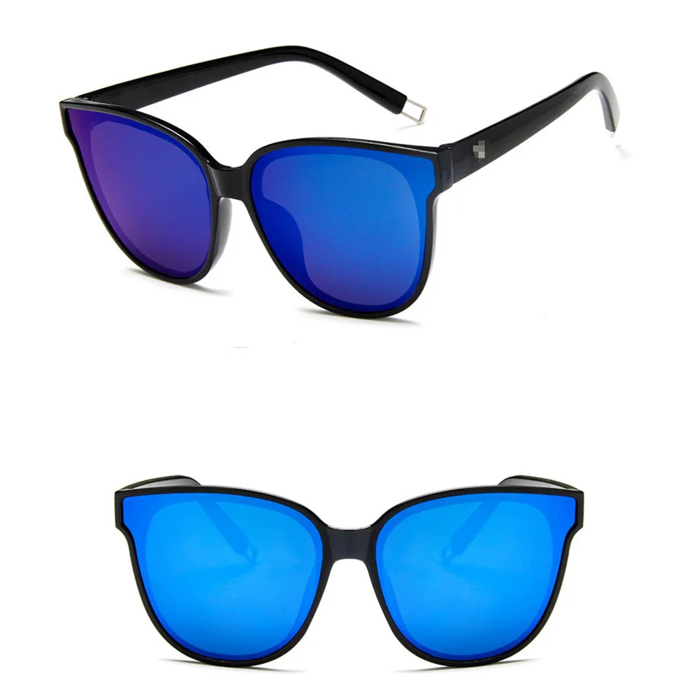 Женские и мужские солнцезащитные очки кошачий глаз модные цветные Роскошные с